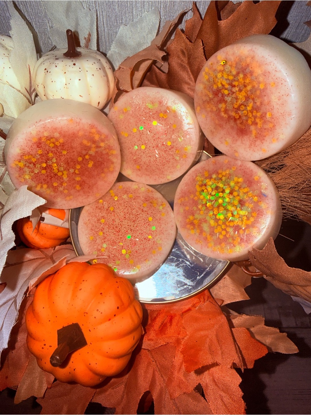 Autumn Sparkle Pink & Yellow Wax Melts - Premium Home Candle Supply